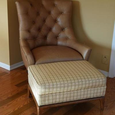 Living Room Chair and Foot Stool