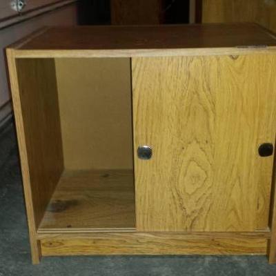 Storage Cabinet with Sliding Door - Wood
