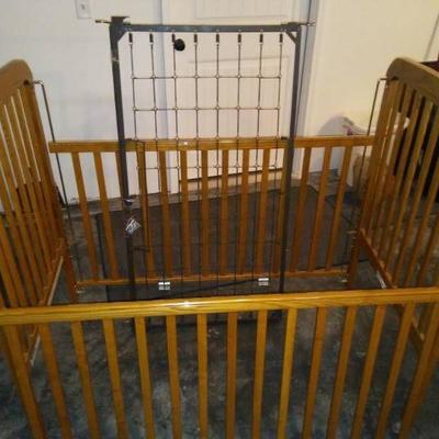 Baby Bed with Metal Spring Base