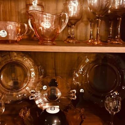 Some depression glass sold, a lot still available.  (This was a Huge collection) 