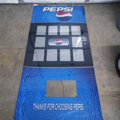 Pepsi Sign Lot for Cooler Front