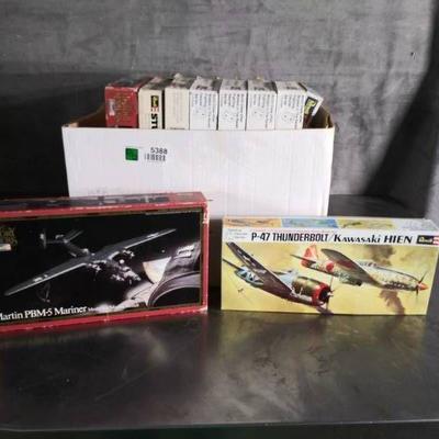 Box Of Model Air Planes Not Put Together