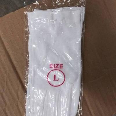 50 Packs Of White Cotton Gloves. Size Large. 12 P ....