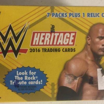 Sealed WWE Heritage Blaster Box with Seven Packs ...