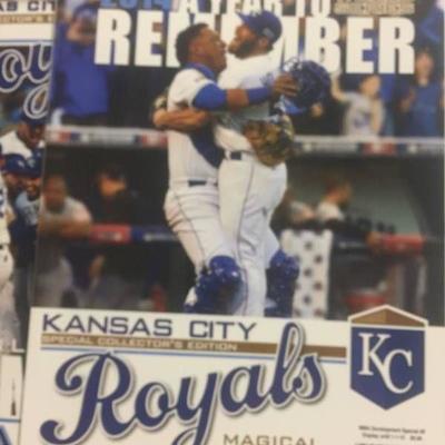 Huge Lot of Kansas City Royals Yearbooks, Score Ca ...
