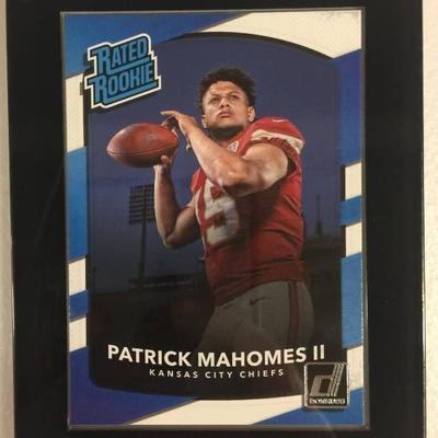 2017 Donruss Patrick Mahomes II Rated Rookie In Ac ...
