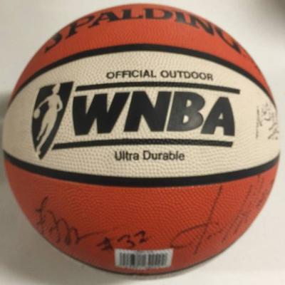 Signed WNBA Official Sized Spalding Basketball Wit ...