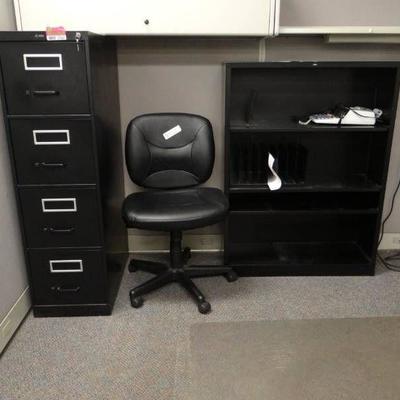 Contents of Cubicle 1 Desk, file cabinet, chair bo ...