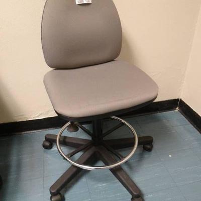 Desk chair - gray rolling and adjustable