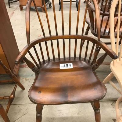 D.R. Dimes custom English style Windsor sack back chair in maple