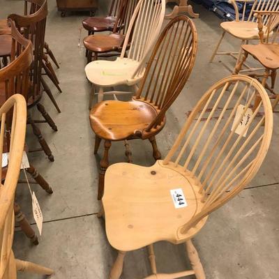D.R. Dimes mixed set of bow back Windsor chairs