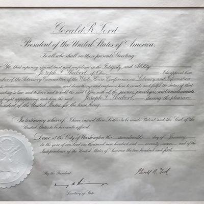 Presidential Proclamation Hand-signed by President Gerald Ford AND Henry Kissinger! 
