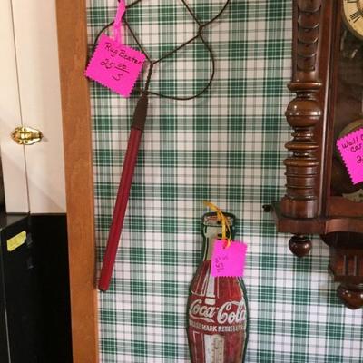 Rug Beater & Coca-Cola Thermometer