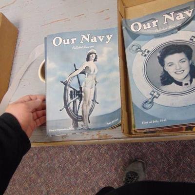 10 Our Navy magazines- 1940's