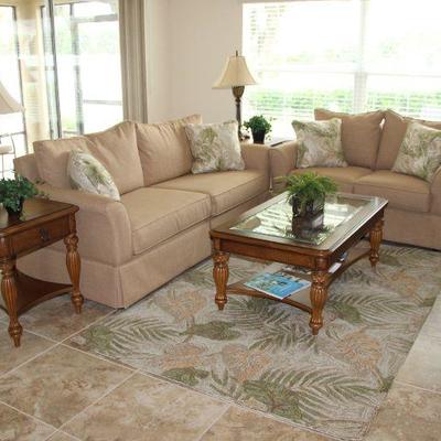 only coffee table and end tables for sale in picture