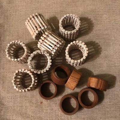 Assortment of napkin rings