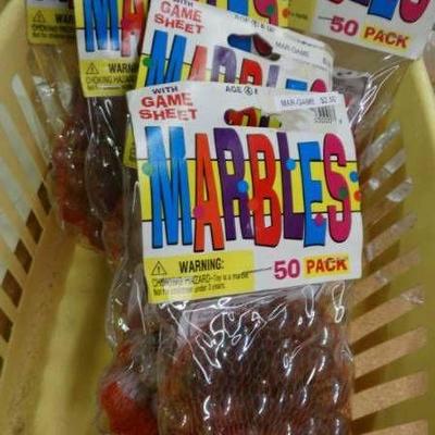 5- Packages of marbles.