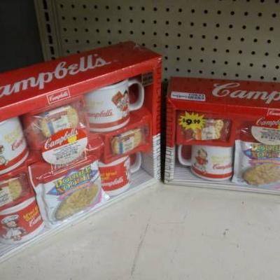 2 campbell's collector mug sets
