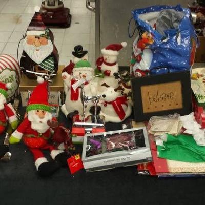 Lots of Various Christmas  Holiday Decorations