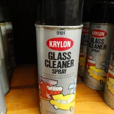 4- cans of glass cleaner spray.
