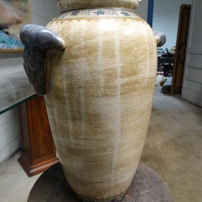 Tall decorative ceramic vase