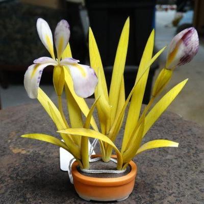 Japanese handmade Wentz Flower w pot- Retail $175 ...
