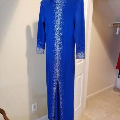 St. John's Cobalt Blue Evening Gown Size 6