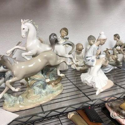 Great selection of Lladro - children, ballet figures, horses