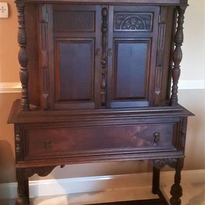 Beautiful Carved Jacobean China Cabinet