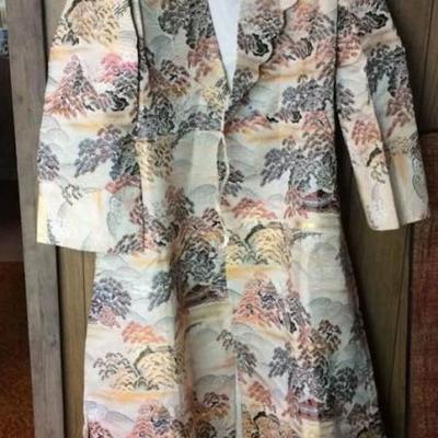 NOT055 Vintage Brocade Kimono #1