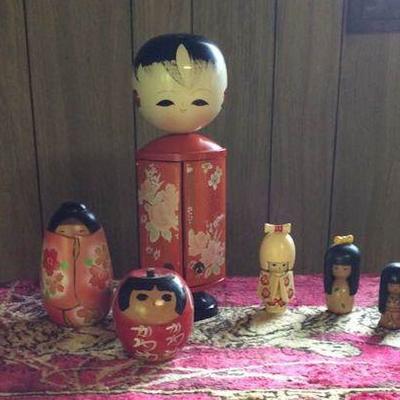 NOT037 Japanese Kokeshi Dolls #3