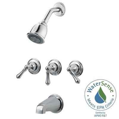 Pfister 3-Handle Tub and Shower Faucet Trim Kit Fa ...
