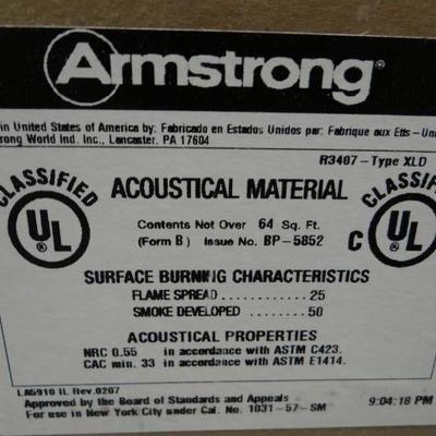 Lot Of 4 Boxes Of Armstrong Ceiling Tiles PIF-1220 ...