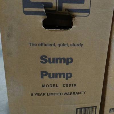 SE Sump Pump Model # C5810