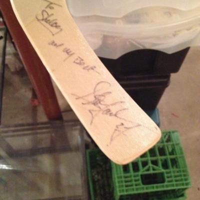 Adam Oates signed hockey stick