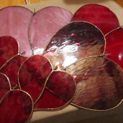 Stained glass hearts