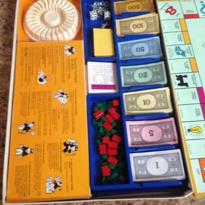 Vintage Monopoly Anniversary Edition board game complete