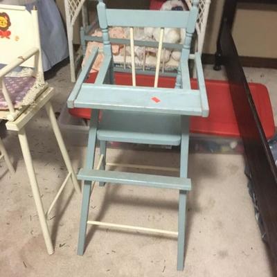 Antique Blue Doll Highchair KC053 Local Pickuphttps://www.ebay.com/itm/123509562427