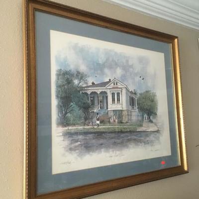 Artist Proof New Orleans Rased Victorian 