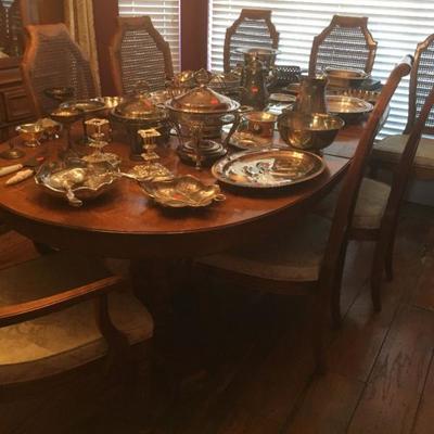 XL Collection of Silver Plate Chaffing Dish, Servicing Trays, Pitchersâ€¦. KC050 Local Pickuphttps://www.ebay.com/itm/123509556193