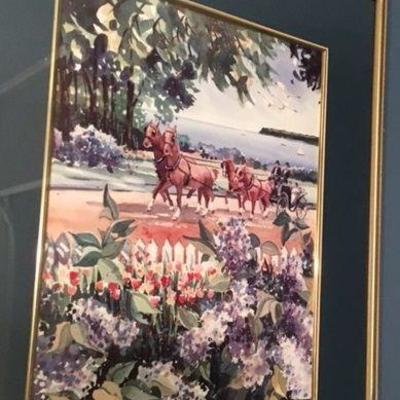 Framed Water Color Horse and Buggie KC037 Local Pickuphttps://www.ebay.com/itm/123509527419