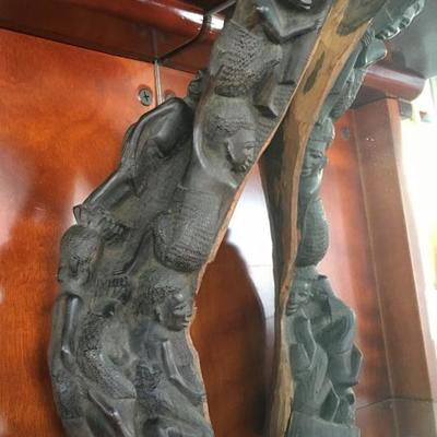 Ebony Wood Family Tree Style Makonde Sculpture #1 CW1012 https://www.ebay.com/itm/113305088803
