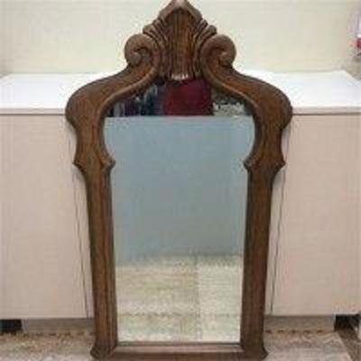 Solid Wood Wall Hung Mirror