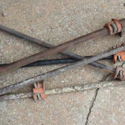 Lot of 5 Bar Clamps - approx 2.5' long