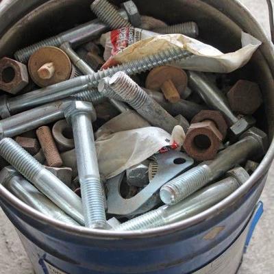 Bucket of Assorted Bolts - HEAVY!