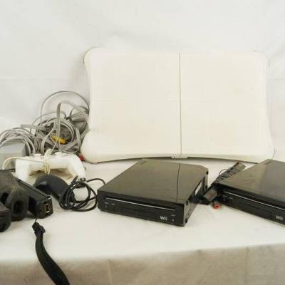 Lot of 2 Nintendo Wii Systems ad various cords and ...