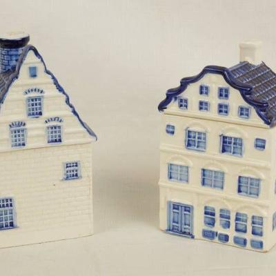 Lot of 2 Different Delft Blue Hand Painted in Holl ...