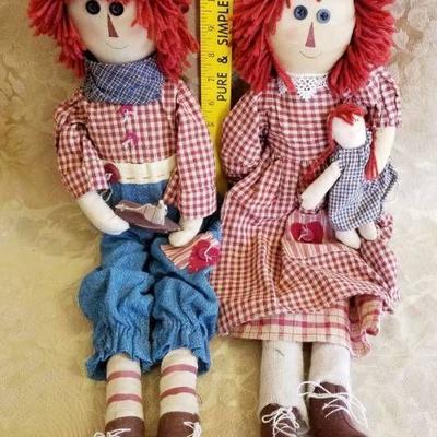 2 Ragedy Ann Dolls