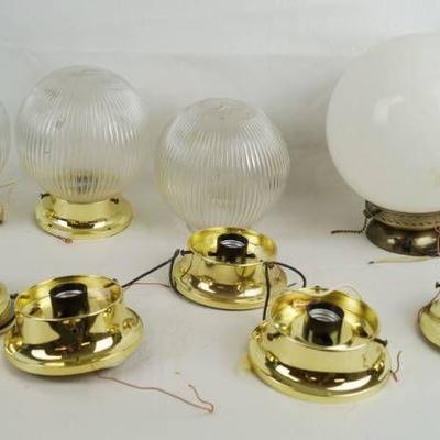 Lot of Light Fixtures and Globes
