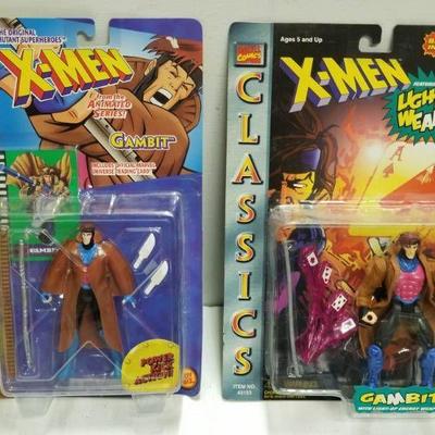 Gambit Marvel Comics X-Men Action Figure Lot w Li ...